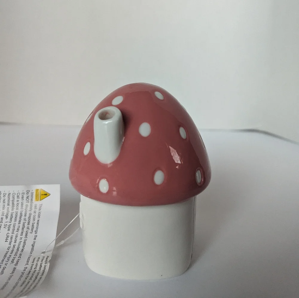 Target Spritz Easter Mushroom Pink House Light Up Ceramic Bunny Spring Decor